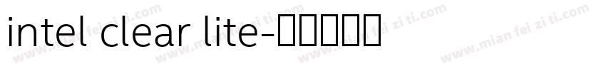 intel clear lite字体转换